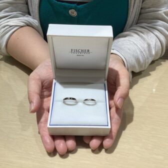 【大阪市・天王寺区】FISCHER(フィッシャー)の結婚指輪をペアでご成約いただきました。