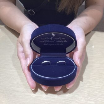 【大阪市・松原市】Something Blueの結婚指輪をペアでご成約いただきました。