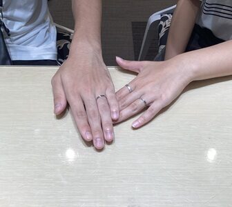 大阪市淀川区からご来店　insembreの結婚指輪をペアでご成約頂きました