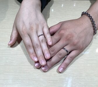 大阪市住之江区からご来店　FISCHERの結婚指輪をペアでご成約頂きました