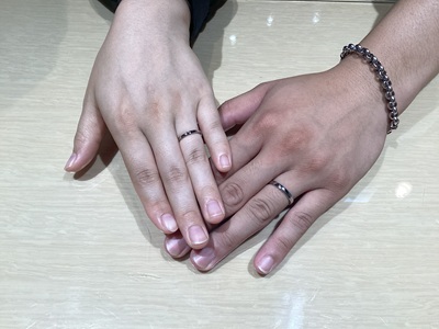 大阪市住之江区からご来店　FISCHERの結婚指輪をペアでご成約頂きました