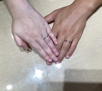 大阪府八尾市からご来店　PilotBridalの結婚指輪をペアでご成約頂きました