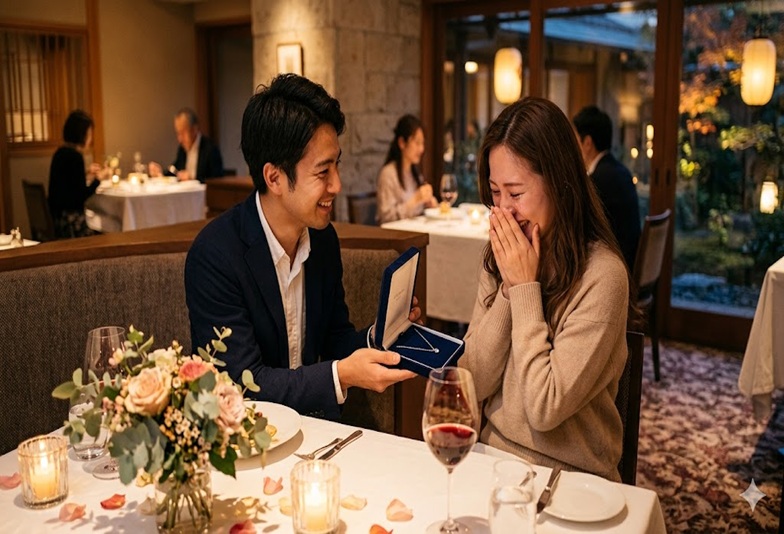 京都 【婚約】エンゲージネックレスでプロポーズ？GW旅行や・記念日プレゼントに人気のダイヤモンドネックレスのご紹介！