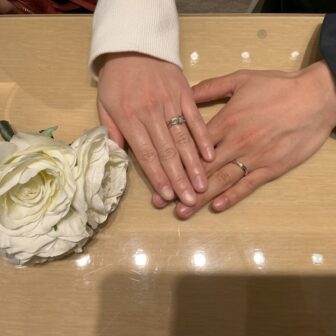 【大阪府・箕面市】Beauty and the Beast（美女と野獣）の婚約指輪・結婚指輪をご成約いただきました。