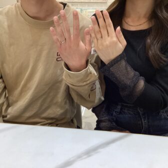 奈良県天理市 鍛造の結婚指輪でロゼットSPとアイディアルプリュフォールをご成約頂きました
