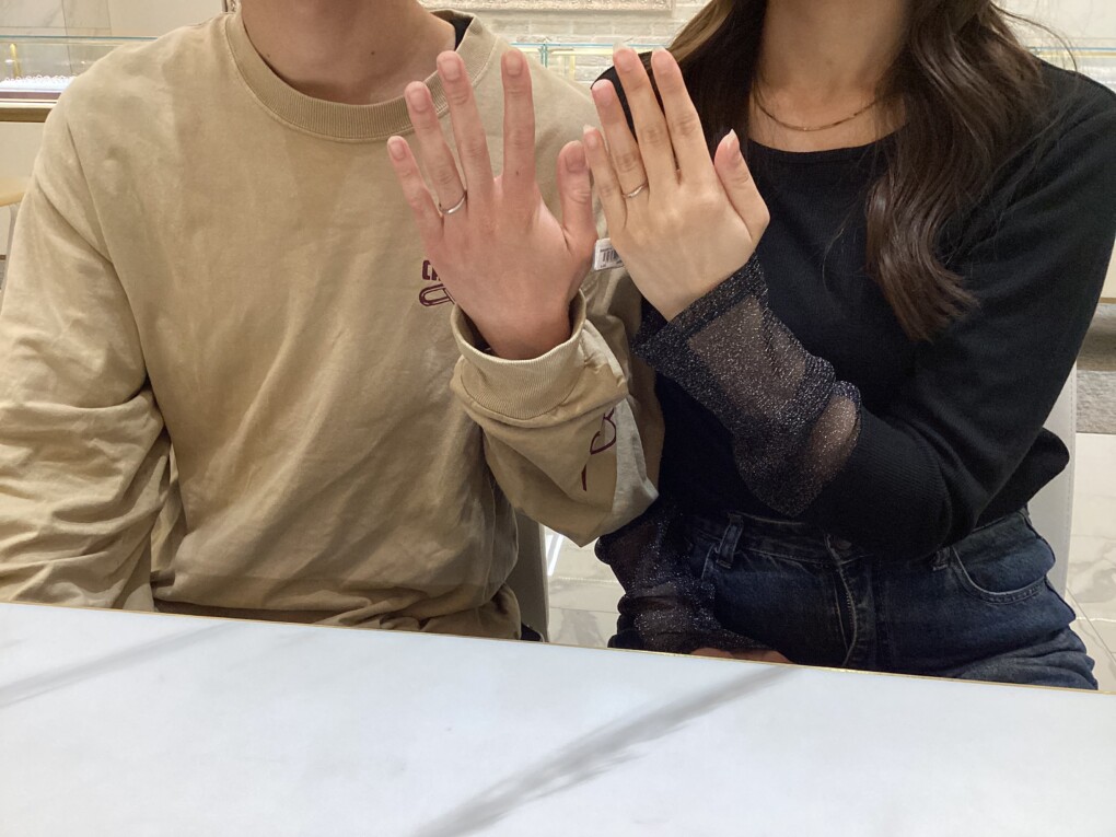 奈良県天理市 鍛造の結婚指輪でロゼットSPとアイディアルプリュフォールをご成約頂きました