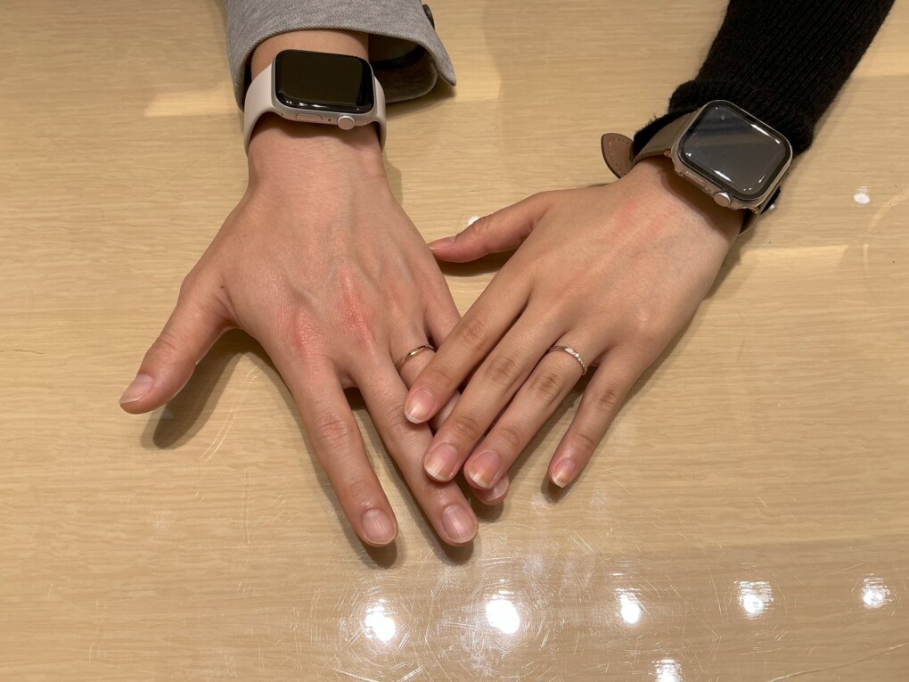 【和歌山市・西庄】Quand de Mariageの結婚指輪をペアでご成約いただきました。