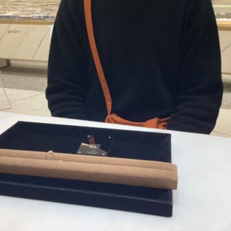 滋賀県大津市 原石証明のついたジャーニーのダイヤ・ラパージュのプロポーズリングをご成約