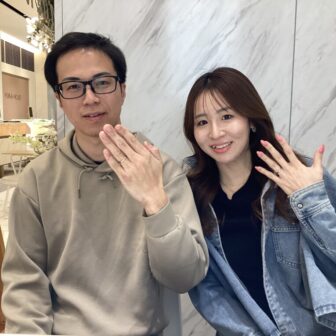 garden京都本店で鍛造ブランドでフィッシャーの結婚指輪をご成約頂きました