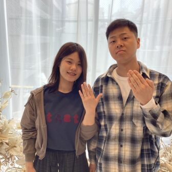 【大阪府・堺市】ORECCHIOの婚約指輪とFISCHERの結婚指輪をペアでご成約いただきました。