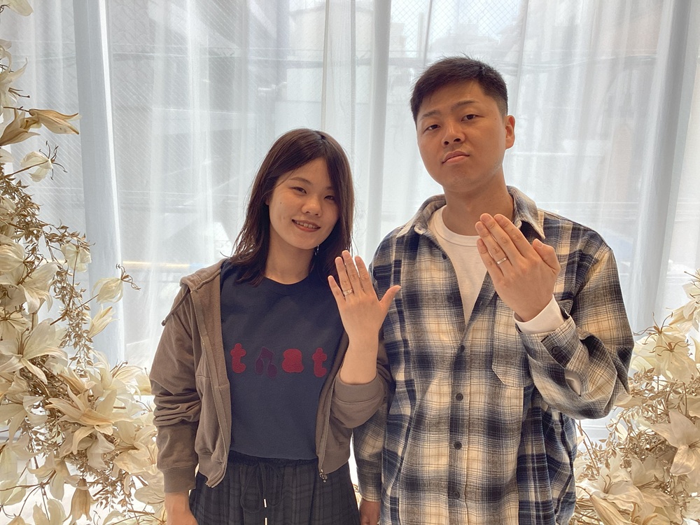 【大阪府・堺市】ORECCHIOの婚約指輪とFISCHERの結婚指輪をペアでご成約いただきました。
