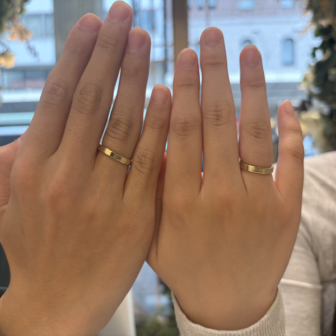 京都市西京区からご来店　手作り指輪（ペアリング）体験を頂きました