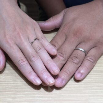 兵庫県神戸市西区からご来店「ひな」の結婚指輪をご成約頂きました