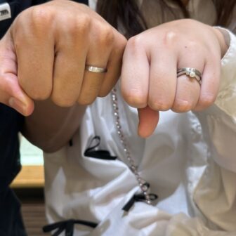 兵庫県加古川市からご来店「gardenｵﾘｼﾞﾅﾙ・FISCHER」婚約指輪・結婚指輪をご成約