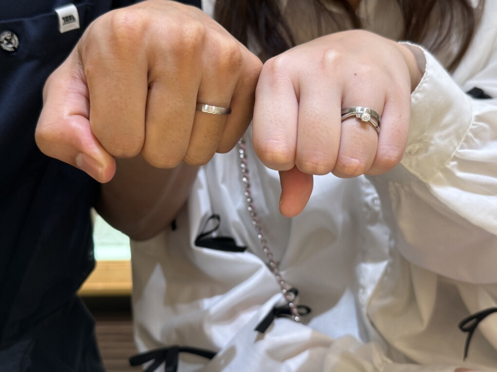 兵庫県加古川市からご来店「gardenｵﾘｼﾞﾅﾙ・FISCHER」婚約指輪・結婚指輪をご成約