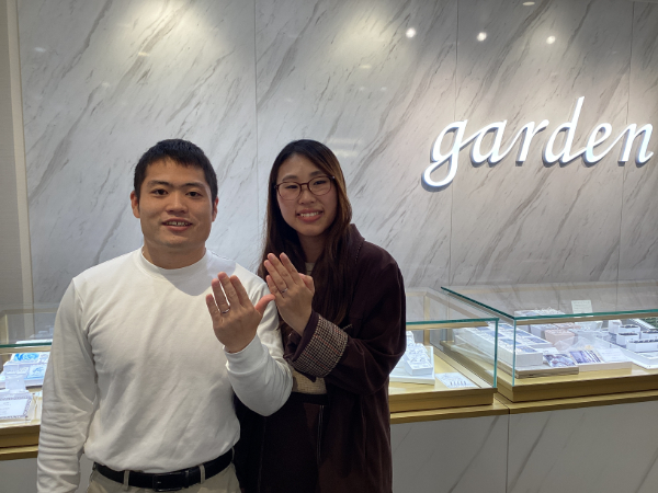 和歌山県日高郡みなべ町からご来店「FISCHER」の結婚指輪をご成約頂きました