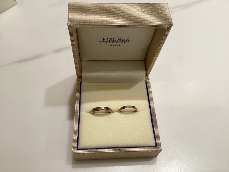 和歌山県岩出市　FISCHER（フィッシャー）の結婚指輪をご成約いただきました！