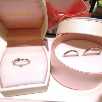 大阪府泉佐野市 丈夫な鍛造製法というのが気に入り、インセンブレの結婚指輪をご成約のお客様です。