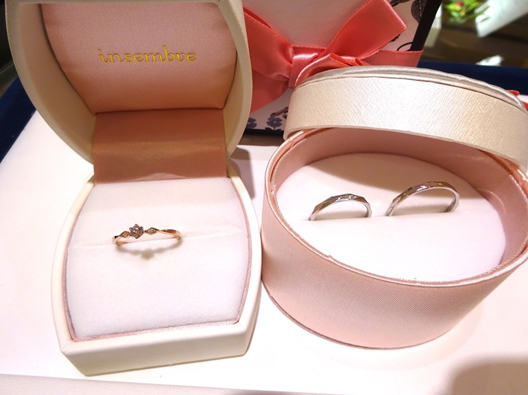 大阪府泉佐野市 丈夫な鍛造製法というのが気に入り、インセンブレの結婚指輪をご成約のお客様です。