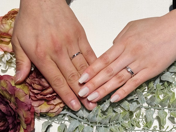 【札幌市】Ice Blue DIAMOND(アイスブルーダイヤモンド)の婚約指輪と結婚指輪をご成約頂きました。