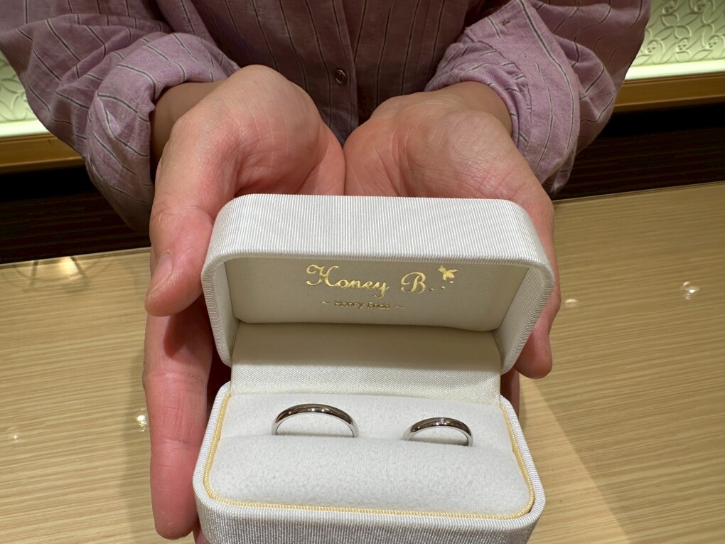 兵庫県揖保郡太子町よりご来店「Honey Bride」の結婚指輪をご成約頂きました