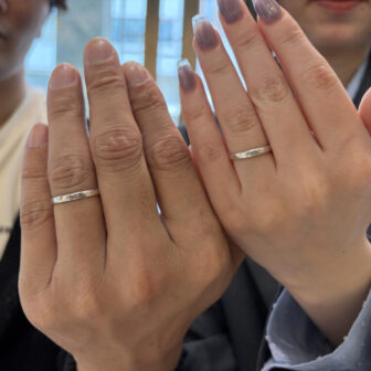 大阪府門真市からご来店　手作り指輪（ペアリング）体験頂きました