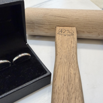 大阪府枚方市からご来店　手作り指輪（ペアリング）体験頂きました