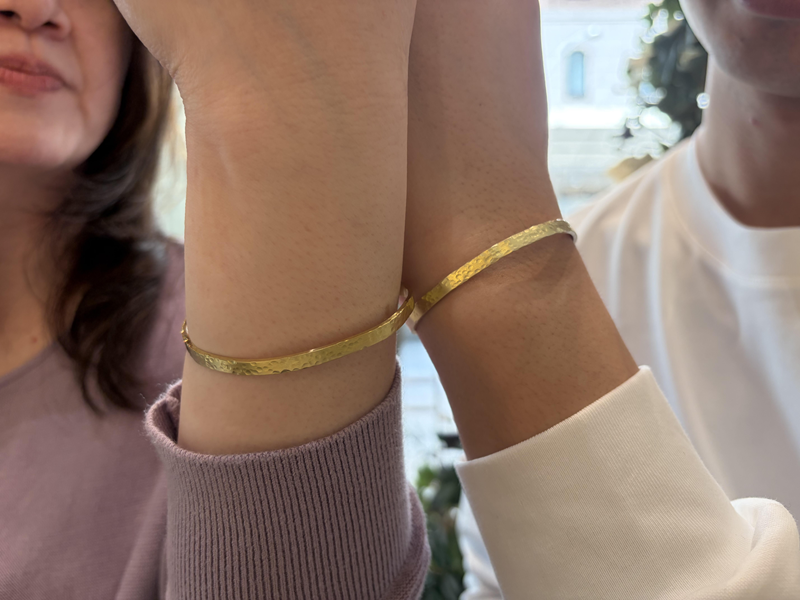 京都市西京区からご来店　手作りバングル体験頂きました