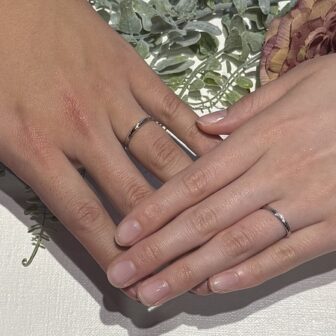 【札幌市】Ice Blue DIAMOND(アイスブルーダイヤモンド)の結婚指輪をご成約頂きました。
