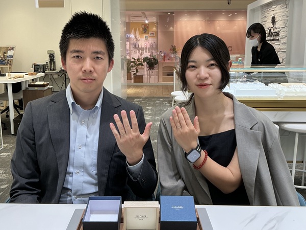 【奈良県・奈良市】FISCHERの結婚指輪をペアでご成約いただきました。