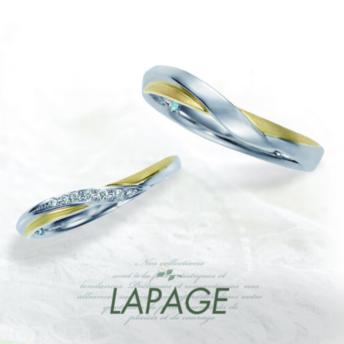 天王寺　LAPAGE　結婚指輪　ミモザ
