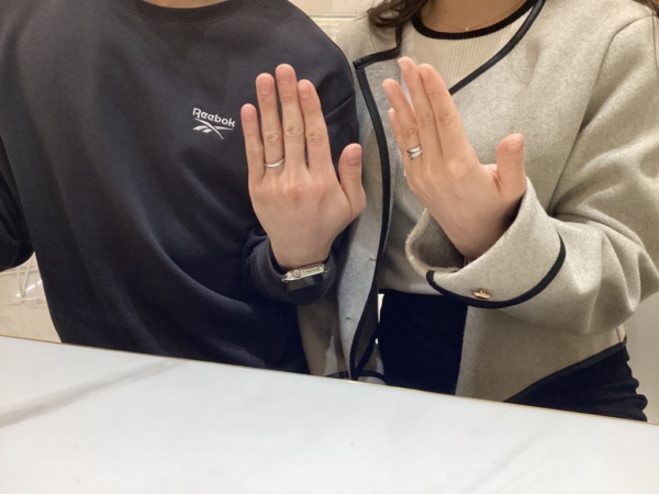 京都市山科区よりご来店 鍛造結婚指輪ブランドでフィッシャーの結婚指輪をご成約頂きました
