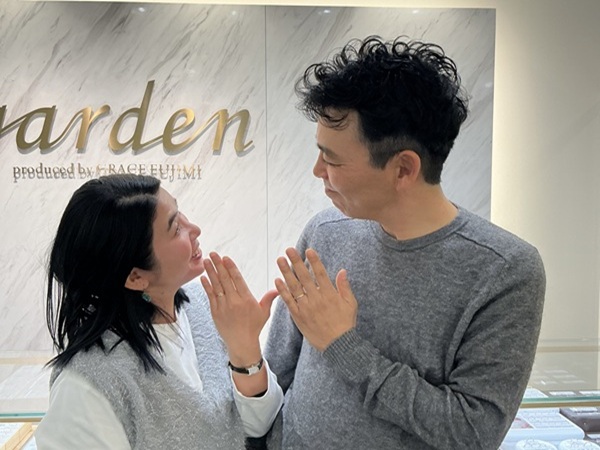 【大阪府・八尾市】insembreの結婚指輪をペアでご成約いただきました。