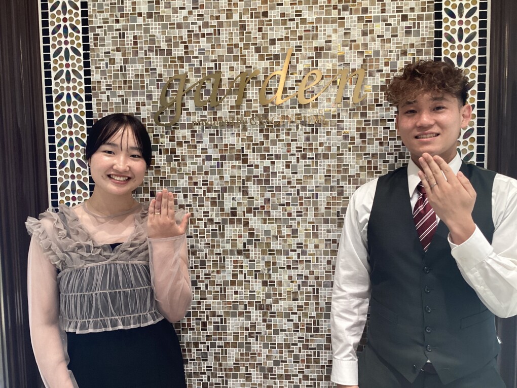 京都府長岡京市よりご来店 鍛造結婚指輪でフィッシャーとエタニティリングの婚約指輪をご成約