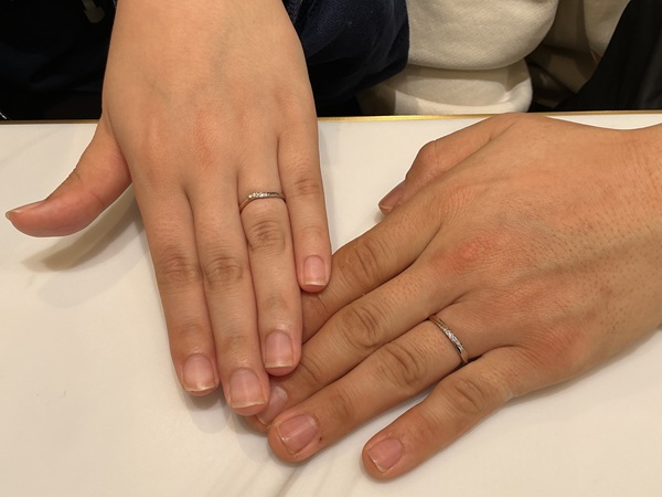 【大阪府・八尾市】nocruの結婚指輪をペアでご成約いただきました。