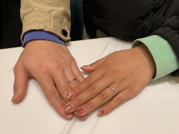 【奈良県・生駒郡三郷町】Pulitoの結婚指輪をご成約いただきました。