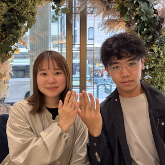 鳥取県鳥取市からご来店　手作りリング（ペアリング）体験を頂きました