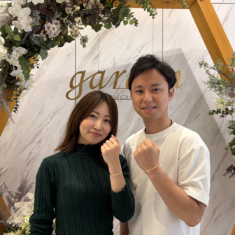東京と滋賀からご来店いただき、手作りバングル体験していただきました