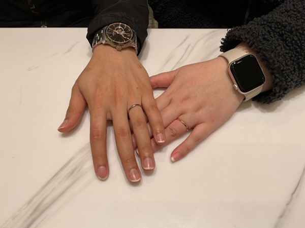 【大阪市・平野区】FISCHERの結婚指輪をペアでご成約いただきました。