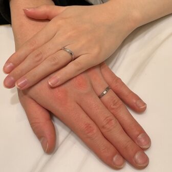【大阪市東住吉区】Disney Cinderellaの結婚指輪をペアでご成約いただきました。