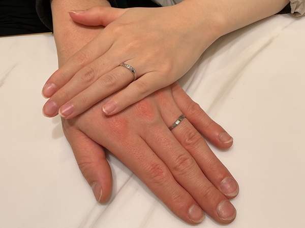 【大阪市東住吉区】Disney Cinderellaの結婚指輪をペアでご成約いただきました。