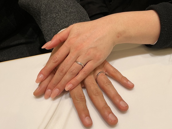 【大阪市・福島区】Disney Cinderellaの結婚指輪をペアでご成約いただきました。