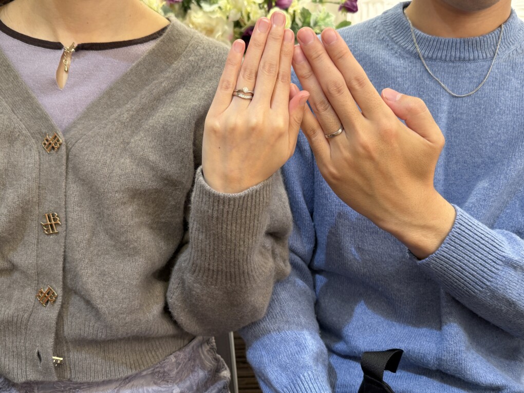 兵庫県姫路市からご来店「IDEAL plus fort」の婚約指輪・結婚指輪をご成約