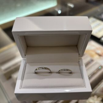 兵庫県高砂市からご来店「LA TERRE」の結婚指輪をご成約頂きました２