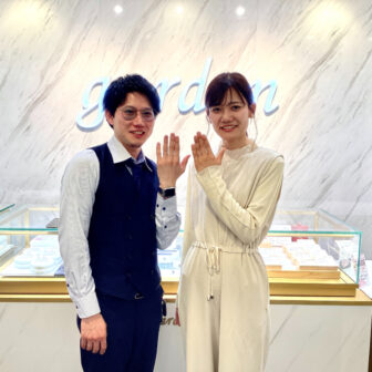和歌山市からご来店「Disney Cinderella」の結婚指輪をご成約頂きました