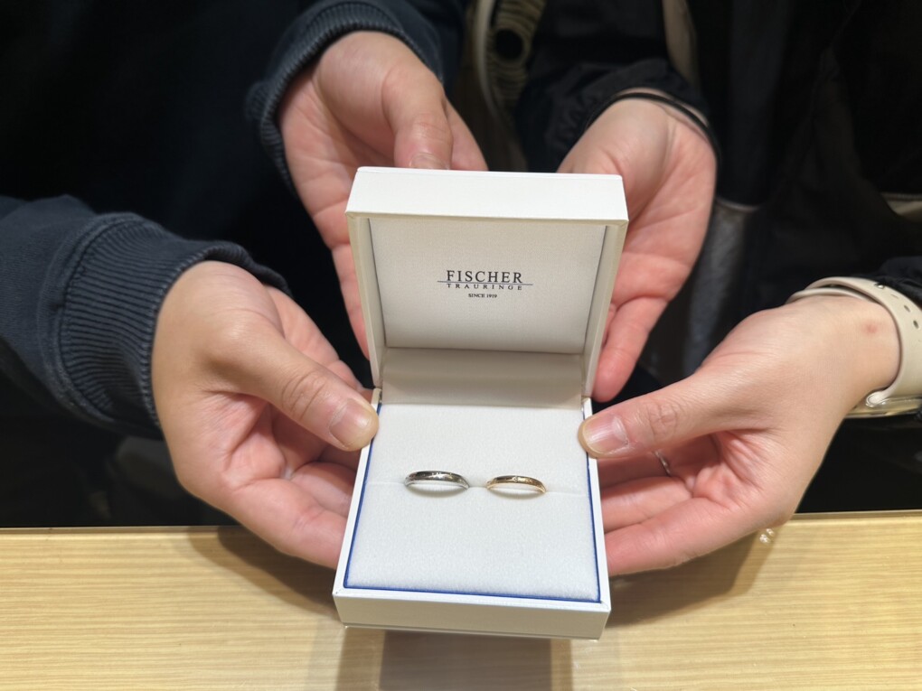 兵庫県姫路市から「gardenｵﾘｼﾞﾅﾙ・FISCHER」の婚約指輪/結婚指輪をご成約