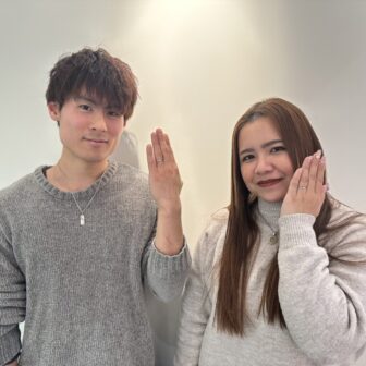岡山県からご来店「insembre」の結婚指輪をご成約頂きました2