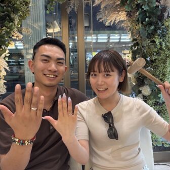 大阪府枚方市からご来店　手作り指輪（ペアリング）体験頂きました