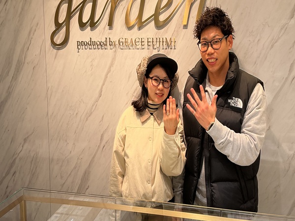 【大阪市・平野区】FISCHERの結婚指輪をペアでご成約いただきました。