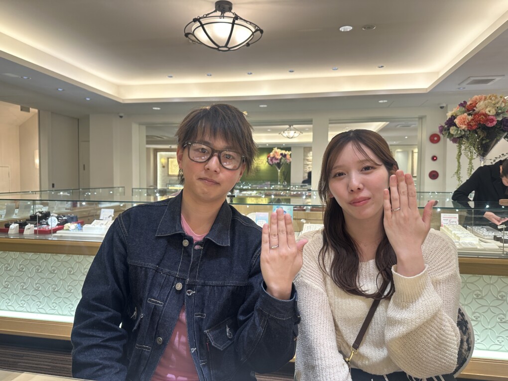 兵庫県姫路市・大阪府大阪市からご来店「Mariage ent・LIAISON」の結婚指輪をご成約